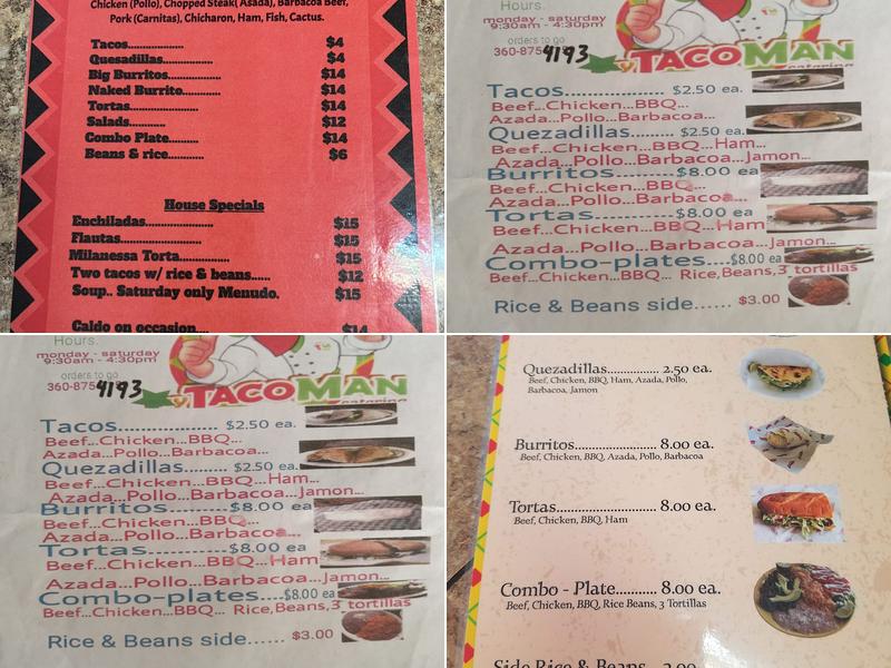 Merino's Mexican Restaurant Menu