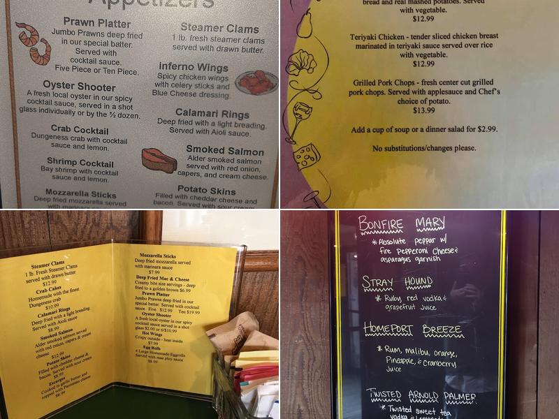 Home Port Restaurant Menu