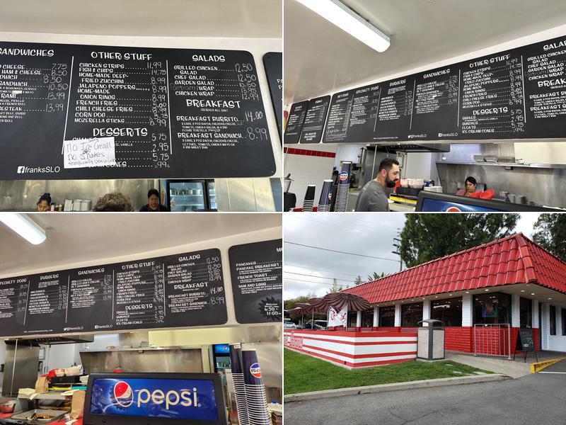 Franks Famous Hot Dogs Menu