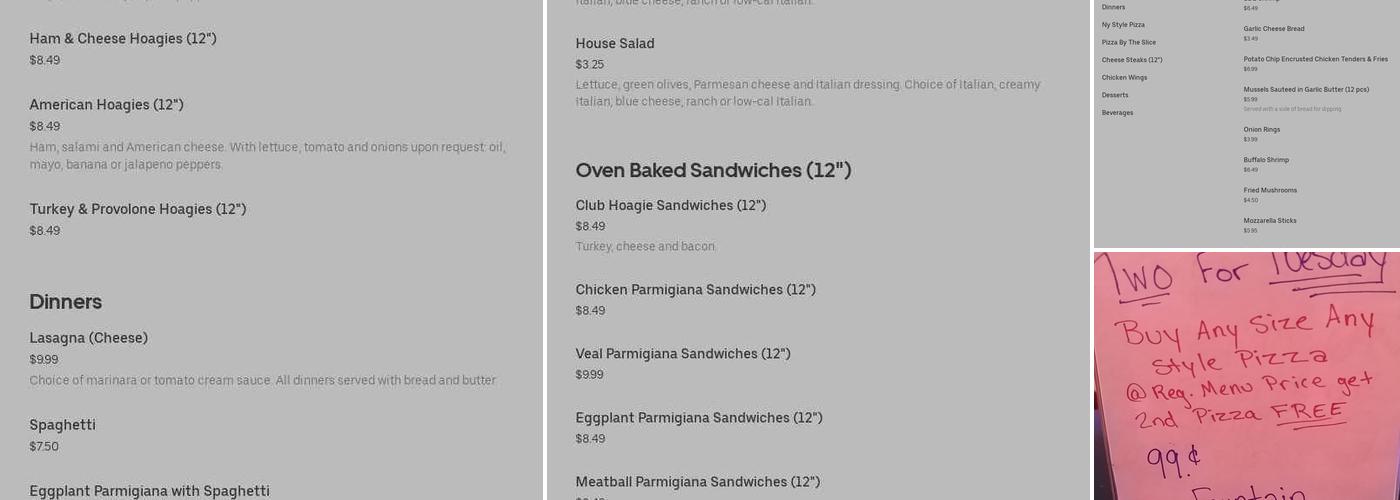 Pizza Joint Menu