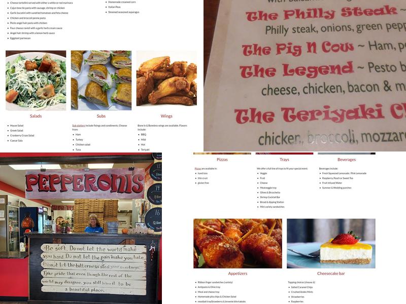 Pepperoni's Menu