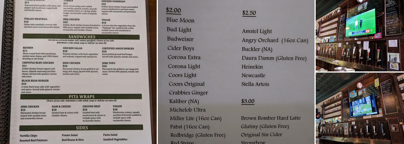Barley's Taproom & Pizzeria Menu