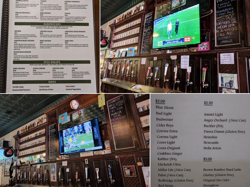 Barley's Taproom & Pizzeria Menu