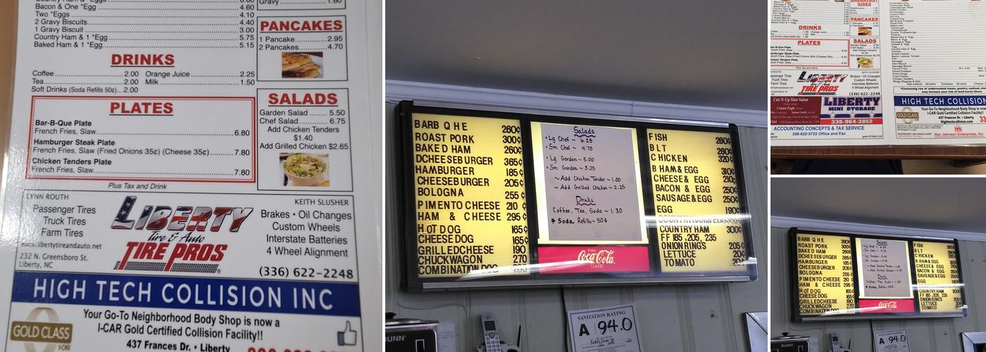 Kidd's Drive-In Menu