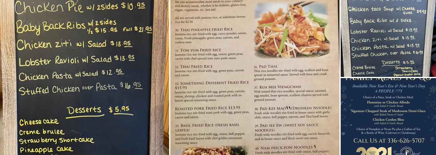 Something Different Restaurant & Catering Menu