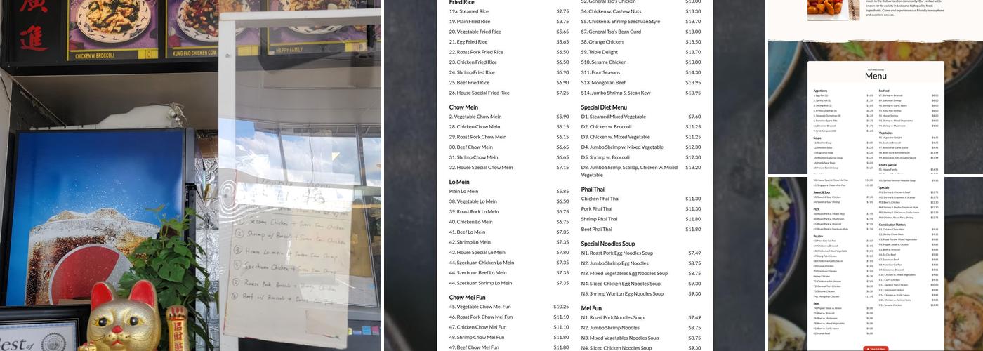 Great Wall Chinese Restaurant Menu