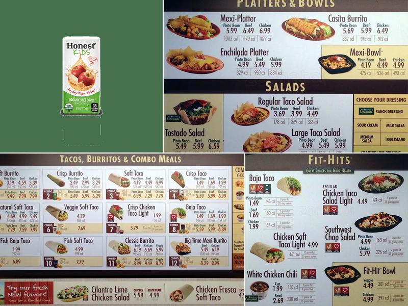 Taco Time Menu