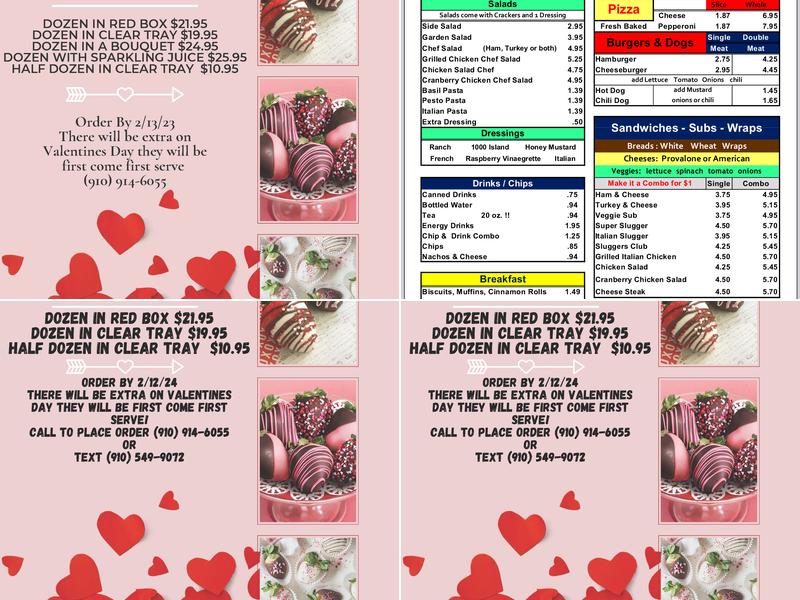 Rams' Café Menu