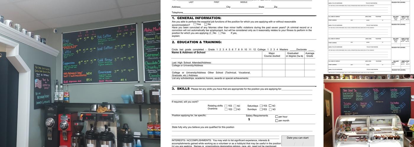 Jumpin' Java Coffee Shop Menu