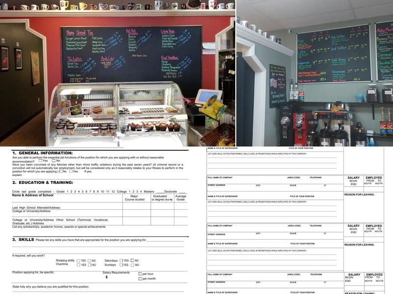 Jumpin' Java Coffee Shop Menu