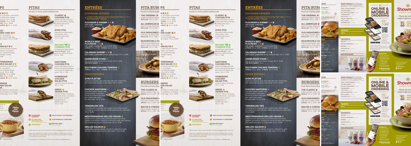 Showmars Shelby Menu