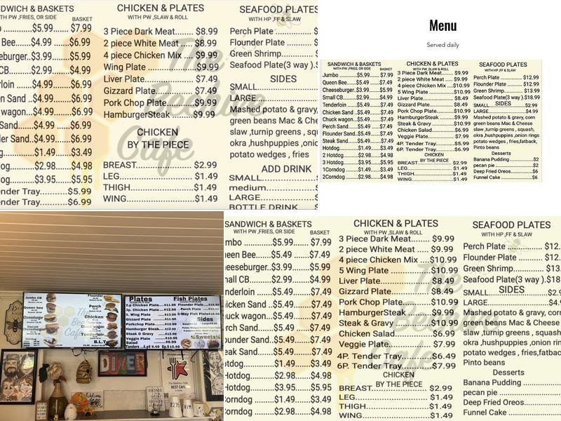 The Beehive Cafe Menu