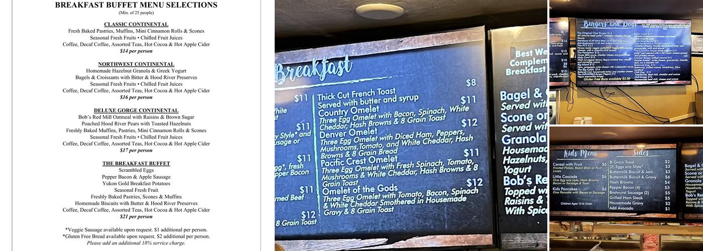 Bridgeside Menu
