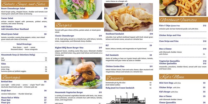 Locks Waterfront Grill Menu