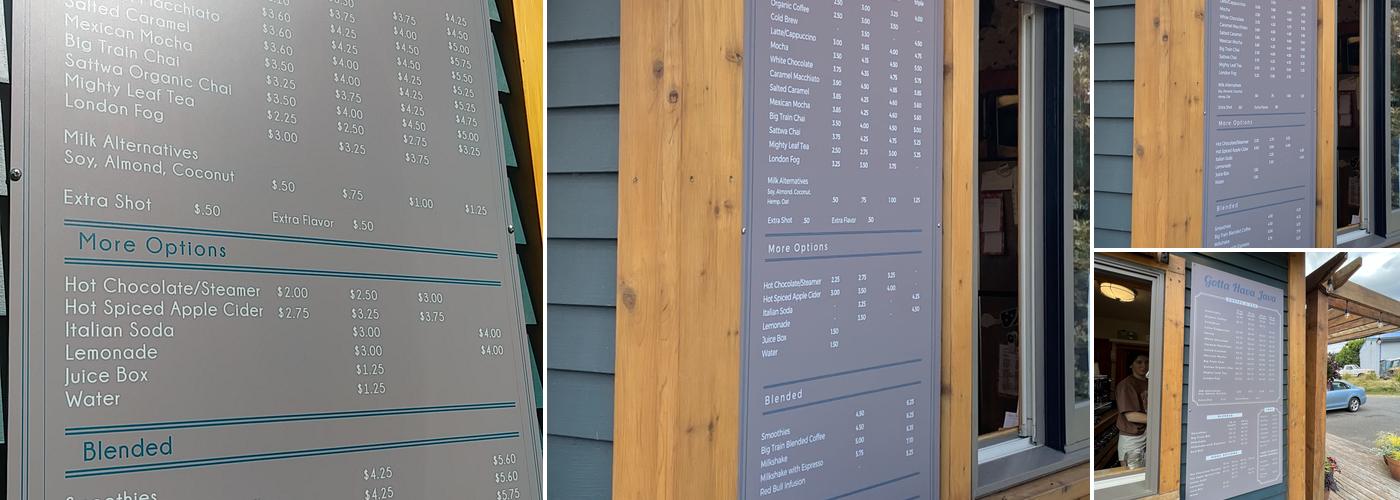 Gotta Hava Java Menu