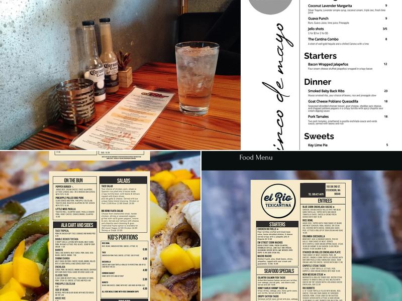 El Rio Mexican Cafe Menu