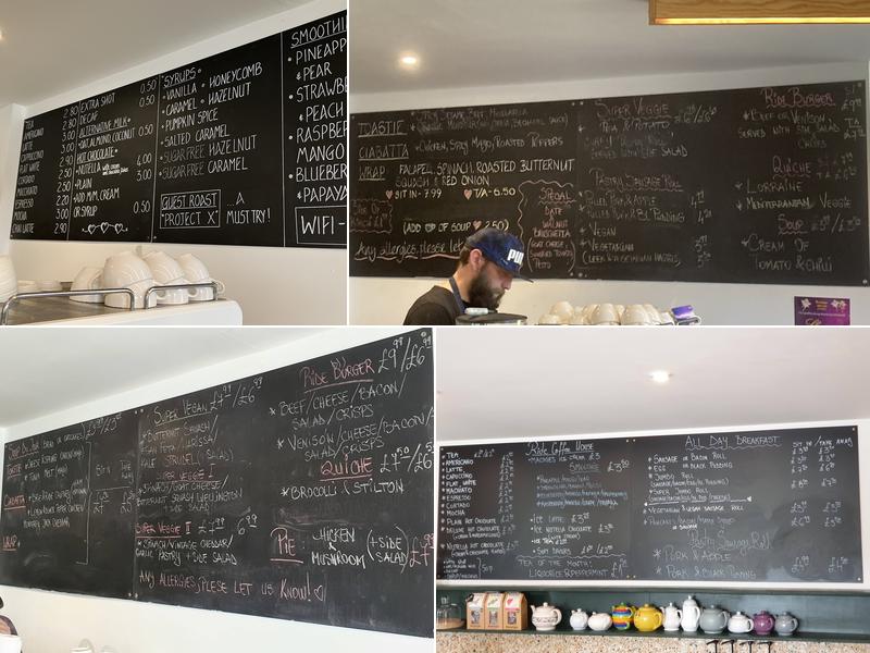 Ride Coffee House Menu