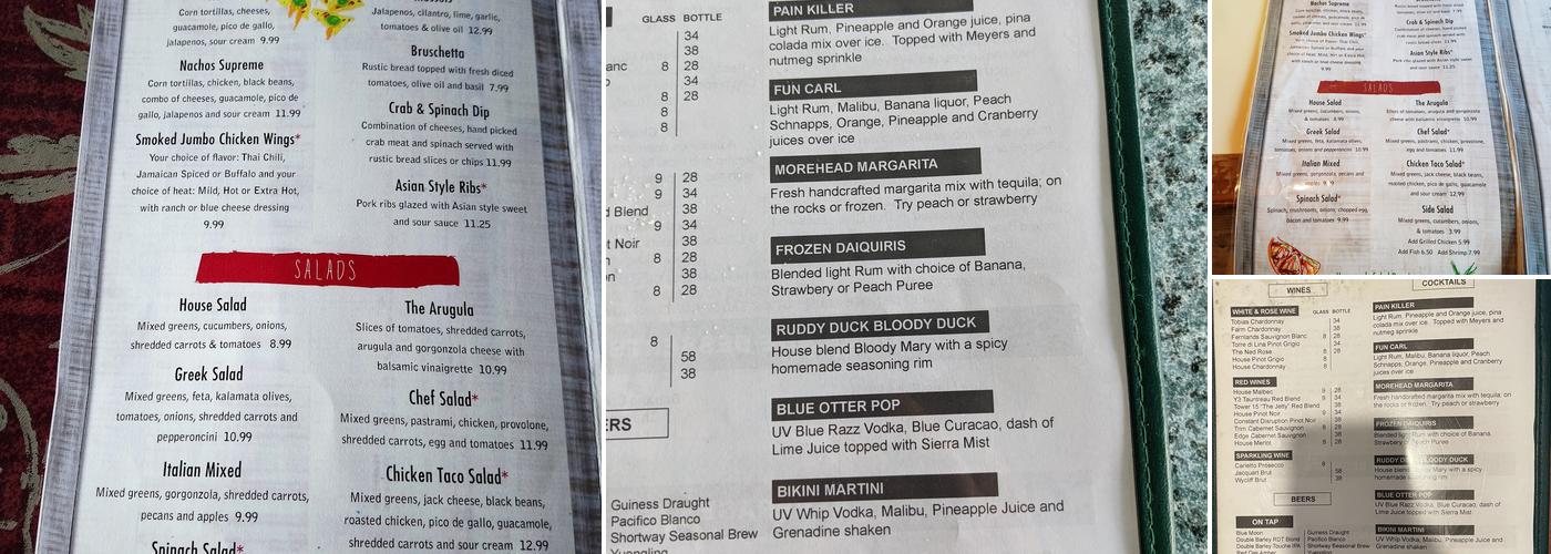 Ruddy Duck Tavern Menu