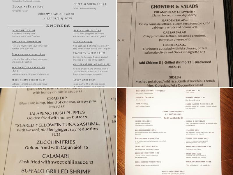 RedFish Grill & Bar Menu
