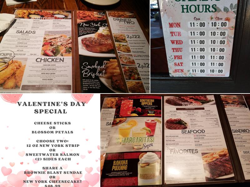 Sagebrush Steakhouse Morehead City Menu