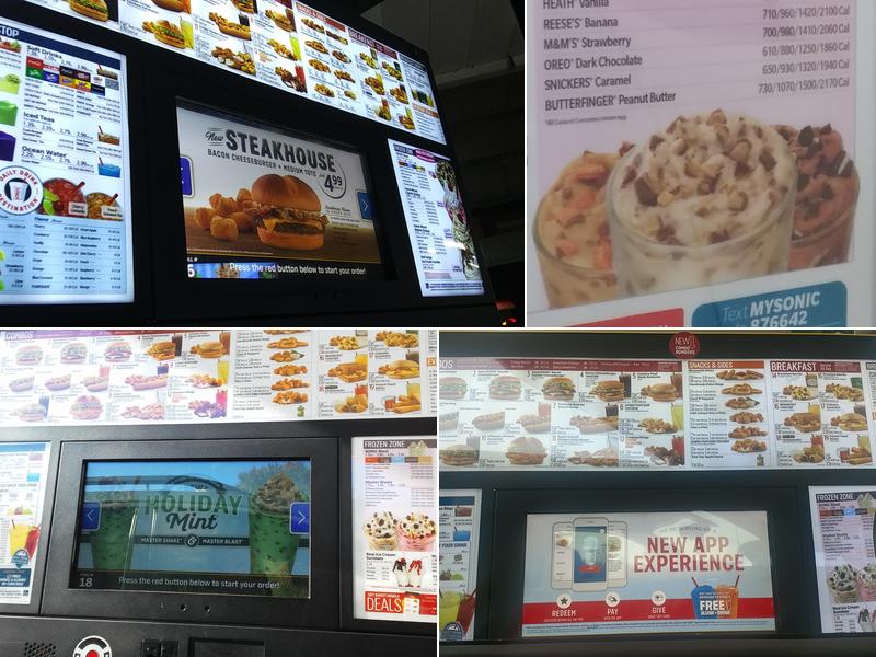 Sonic Drive-In Menu