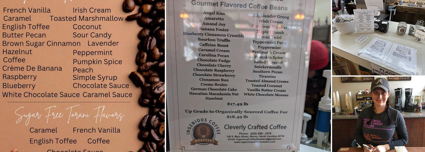 Ingenious Coffee Roasters Menu