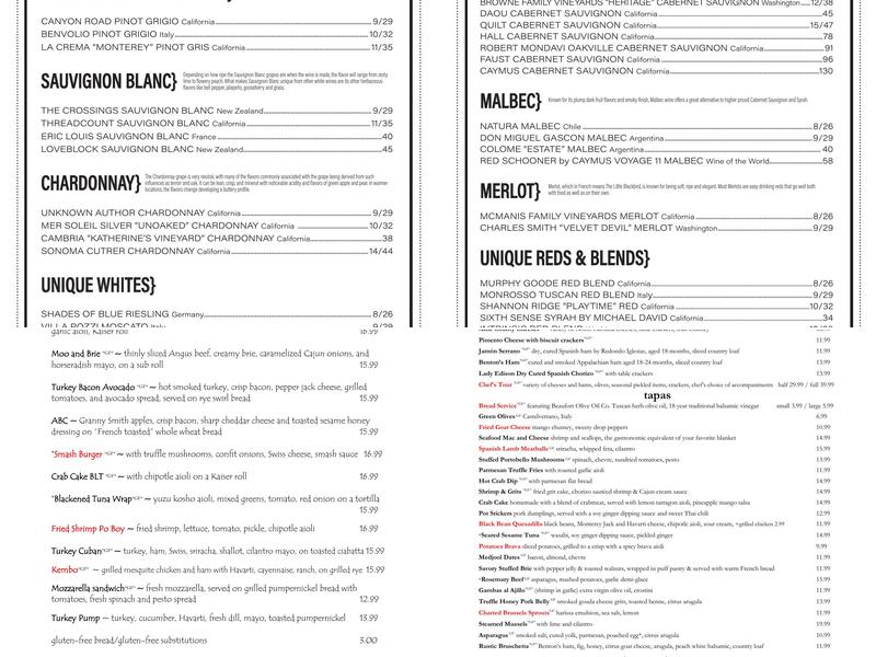 Circa 81 Menu