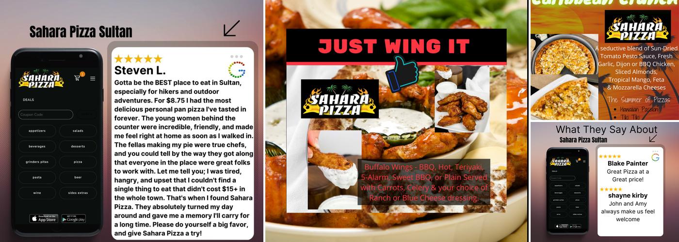 Sahara Pizza Sultan Menu