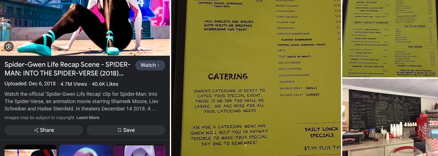 Gwen's Cafe and Catering Menu