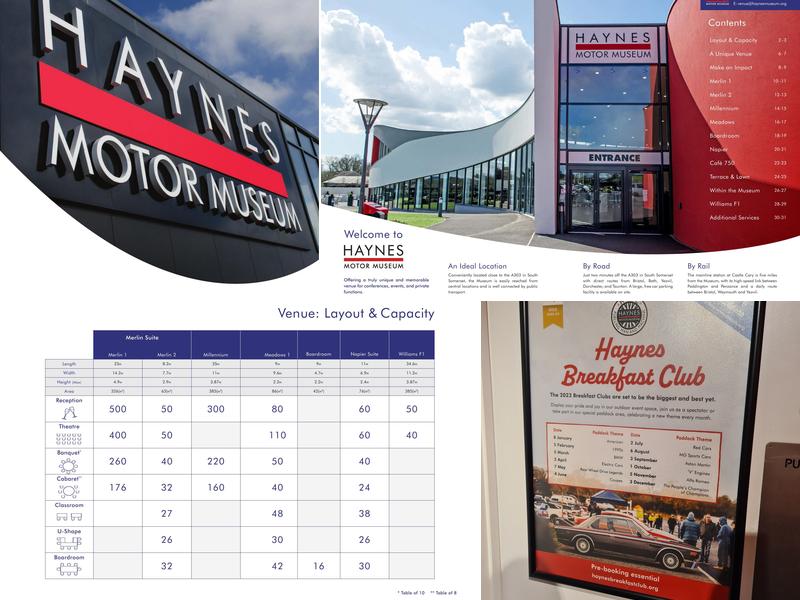 Cafe 750 at Haynes Motor Museum Menu