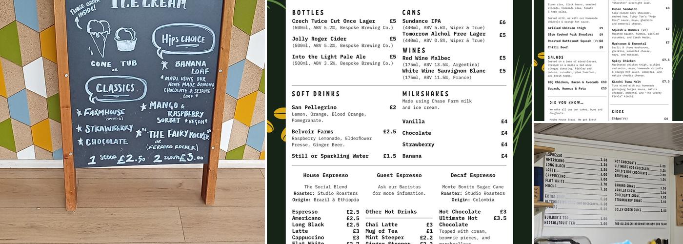 Hips Harbourside Menu