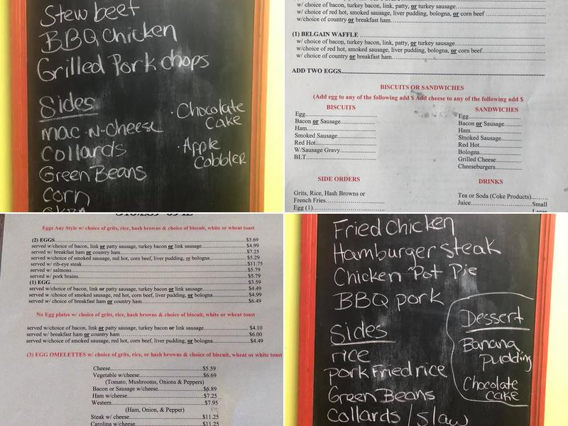 Shawn's Restaurant Menu