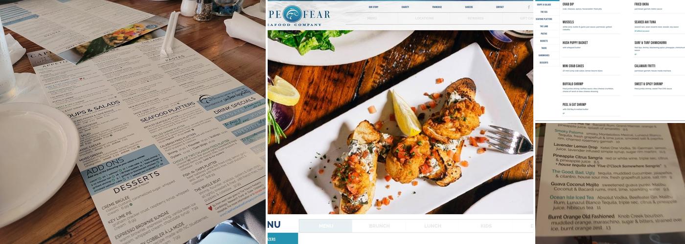 Cape Fear Seafood Company Menu