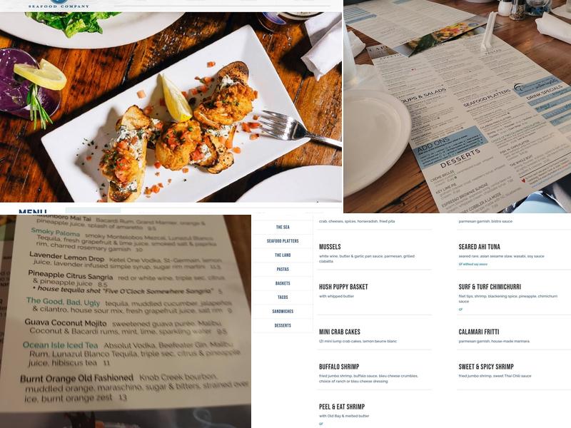 Cape Fear Seafood Company Menu