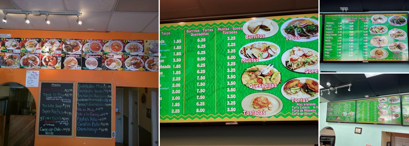Taqueria El Rey Menu