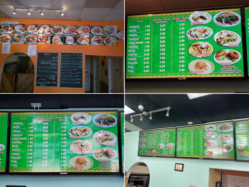 Taqueria El Rey Menu