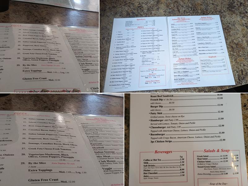 Jeno's Restaurant & Lounge Menu
