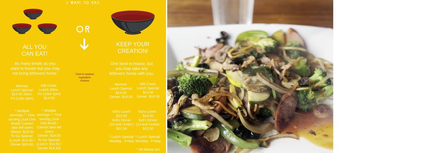 Hot Iron Menu