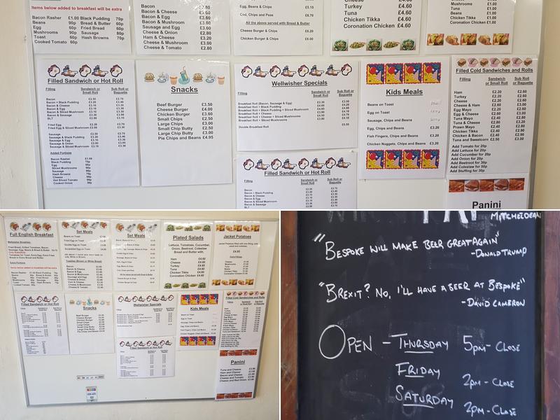 Wellwisher Cafe Menu