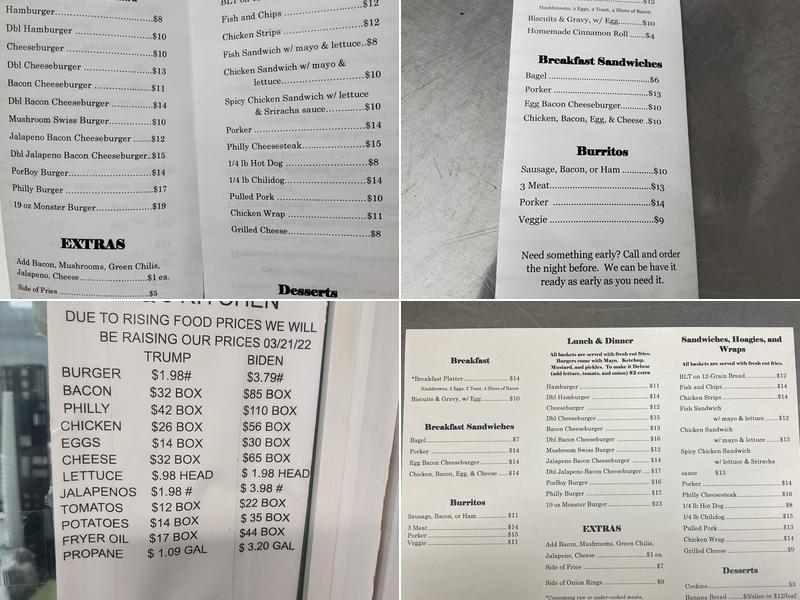 Qs Kitchen Menu