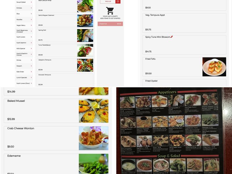 Basil | Sushi Bar and Asian Bistro Menu