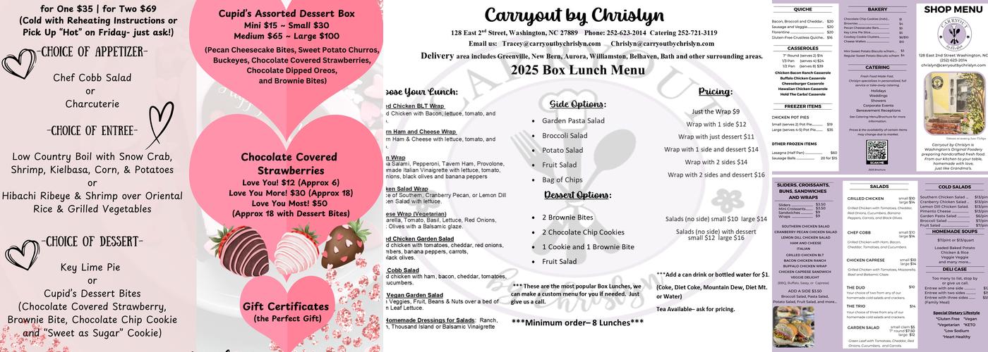 Carryout By Chrislyn Menu