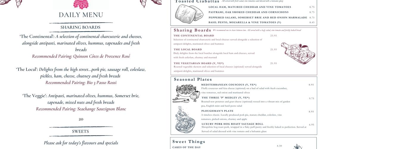 The Ledberry Café & Boutique Menu