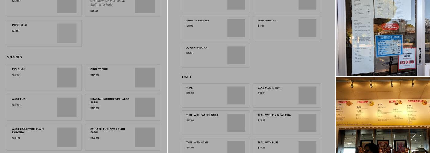 Chatpatta Corner Menu