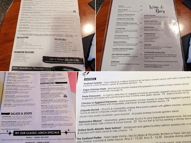 Georgia Deans restaurant & bar Menu