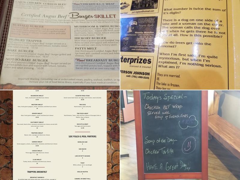 Trapper's Kettle Menu