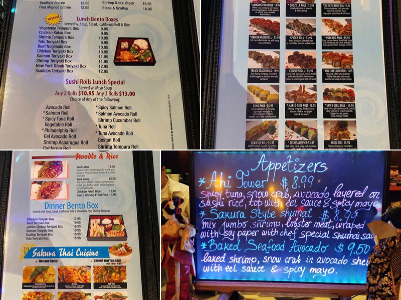 Sakura Menu