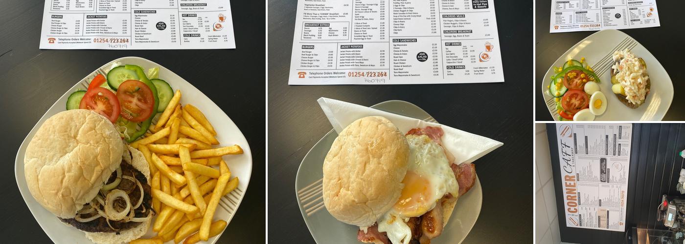 The Corner Caff Menu