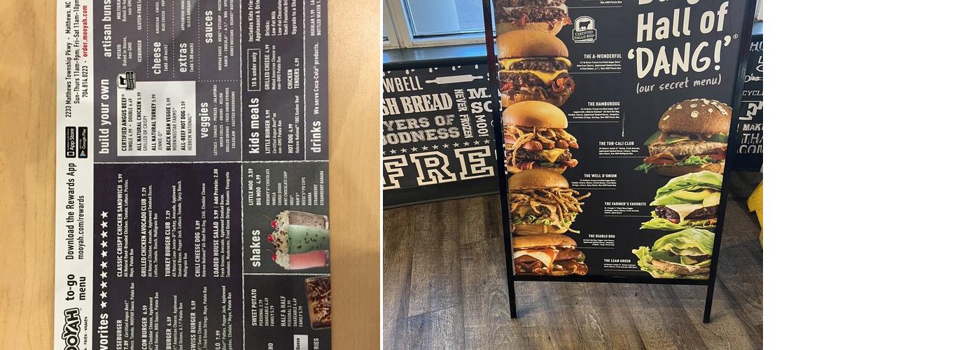 MOOYAH Menu