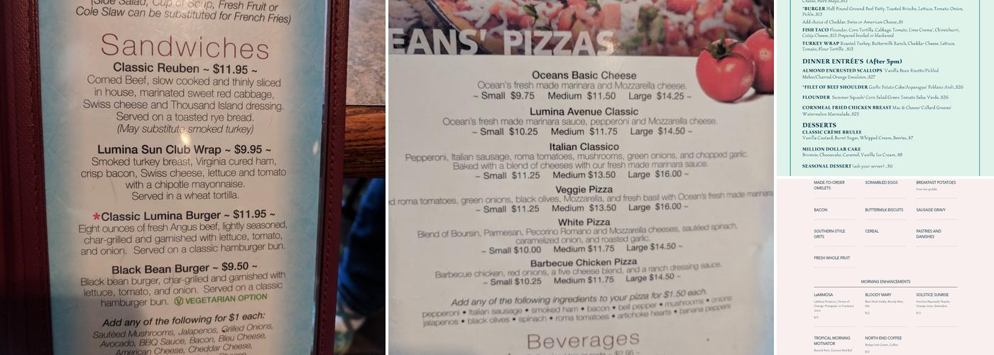 Solstice Kitchen + Cocktails Menu